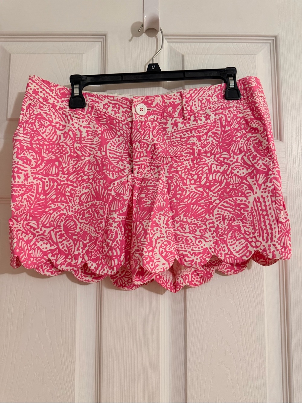 Lilly Pulitzer Women’s Pink Patterned Scallop Hem Shorts